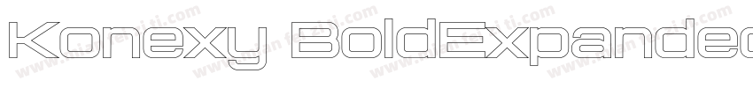 Konexy BoldExpanded字体转换